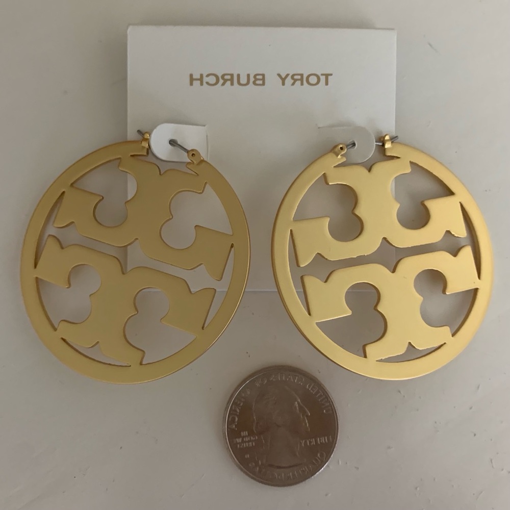 Tory Burch Miller earring - matte gold